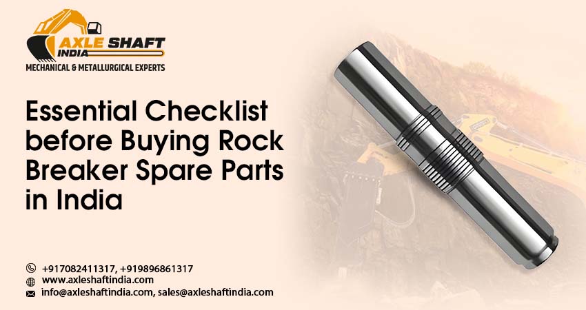 Rock Breaker Spare Parts in India